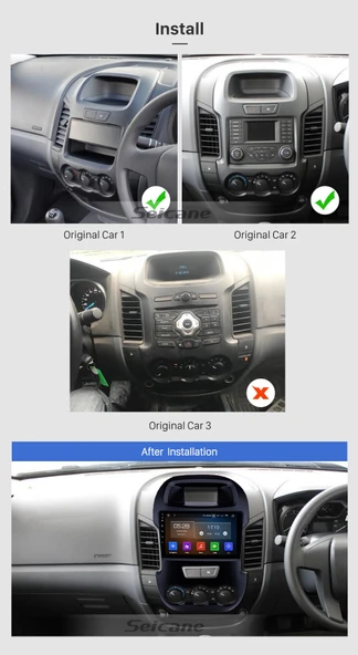 Necvox FORD RANGER 2012-2015 MULTİMEDYA NAVİGASYON USB KAMERA CARPLAYER 6 RAM - 2