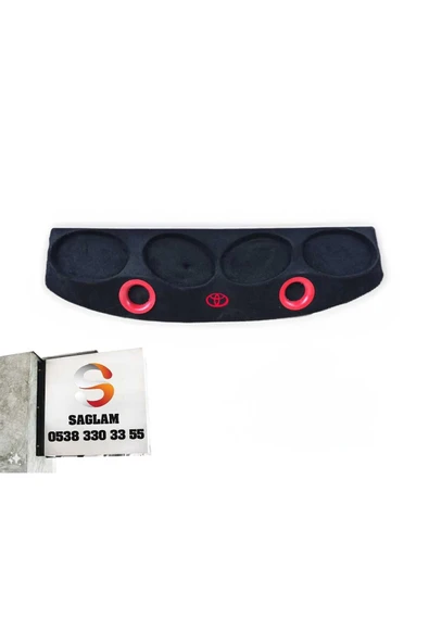 Sağlam ELYAFLI TOYOTA COROLLA PANDİZOT POLYESTERLİ KABARTMALI PORTLU 4x20 2x10
