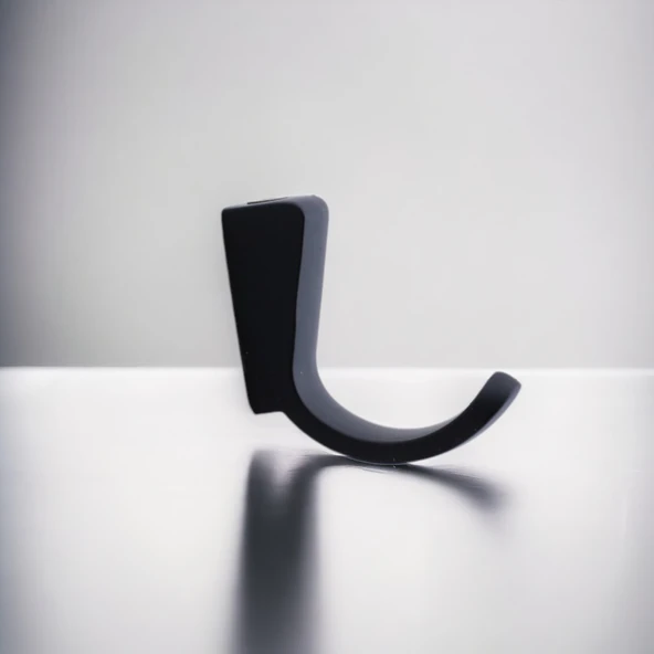 Geven Çanta Elbise Askısı Siyah Dolap Askılık Askılığı Duvar Vestiyer Banyo Mutfak Kıyafet Asma Kulp - 8