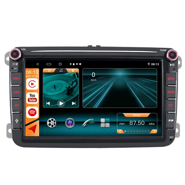 Fimex 2003-2012 VW Volkswagen Golf V ANDROİD MULTİMEDYA KAMERA USB GPS CARPLAYER BLUETOOTH