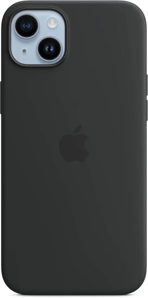 iPhone 14 Plus için MagSafe özellikli Silikon Kılıf Gece Yarısı Outlet