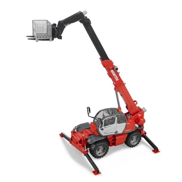 Bruder Manitou MRT 2150 Teleskopik Oyuncak Forklift - Resim 7