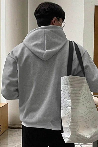 Erkek Hoolywood Life Baskılı Oversize Sweatshirt - 4
