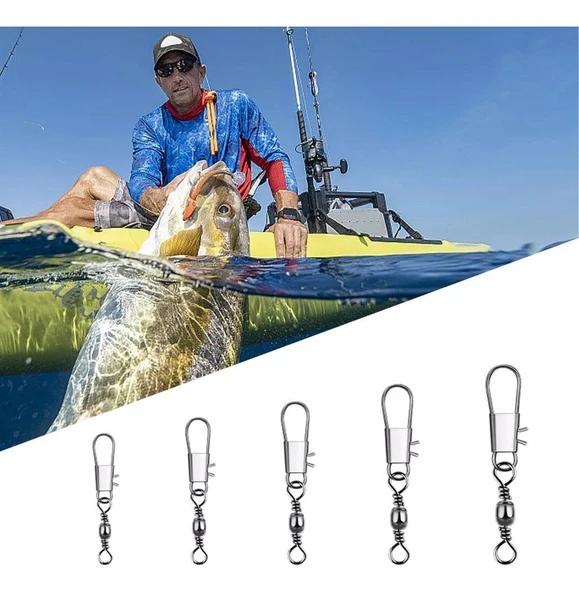 Valkyrie 200 Adet Kutulu Fırdöndü Seti Paslanmaz Klipsli Kilitli 5 Farklı Boy Gümüş Renk - 6