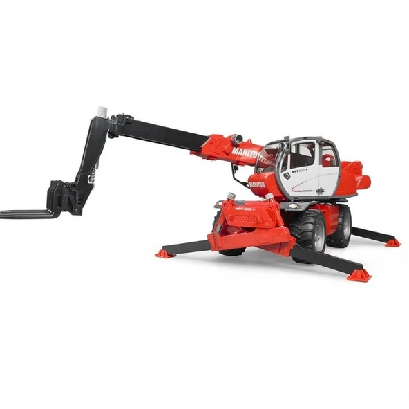 Bruder Manitou MRT 2150 Teleskopik Oyuncak Forklift - Resim 6