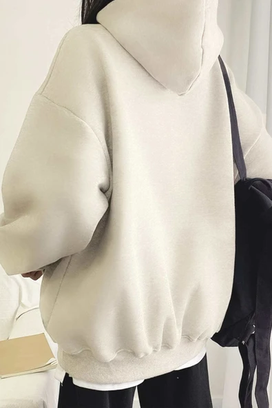 Unisex Arlington Baskılı Oversize Sweatshirt - Resim 4