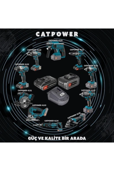 Catpower 5102 Akülü Vidalama 20v - 1.5ah (2 YIL GARANTİLİ) - 2