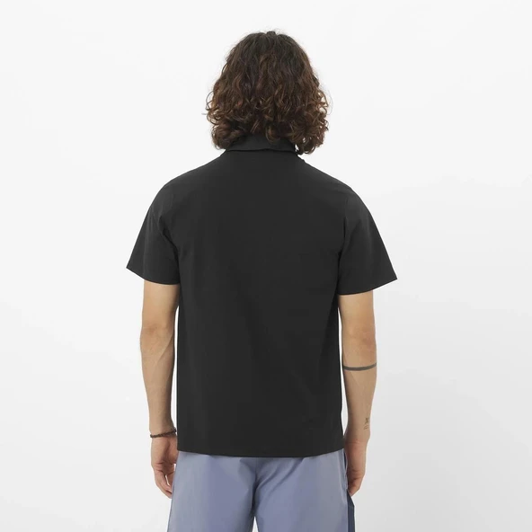 Salomon LC2439400 Trackline Polo M Erkek Polo Tişört - Resim 4