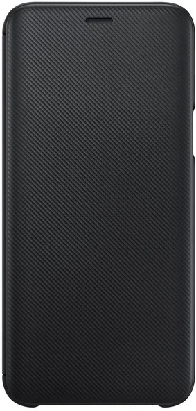 Samsung Galaxy J6 Flip Wallet Cover Kapaklı Cüzdan Kılıf, Siyah EF-WJ600CBEGWW