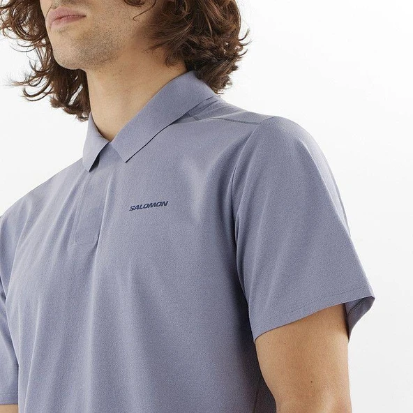 Salomon LC2439500 Trackline Polo M Erkek Polo Tişört - 4