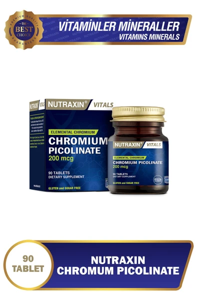 Nutraxin Chromium Picolinate 200 Mcg 90 Tablet