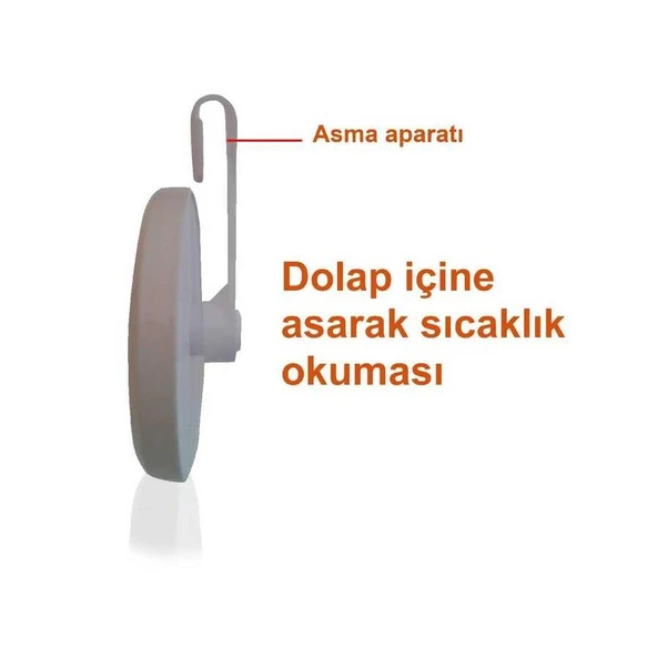TFA Buzdolabı Termometresi Plastik Askılı - 3