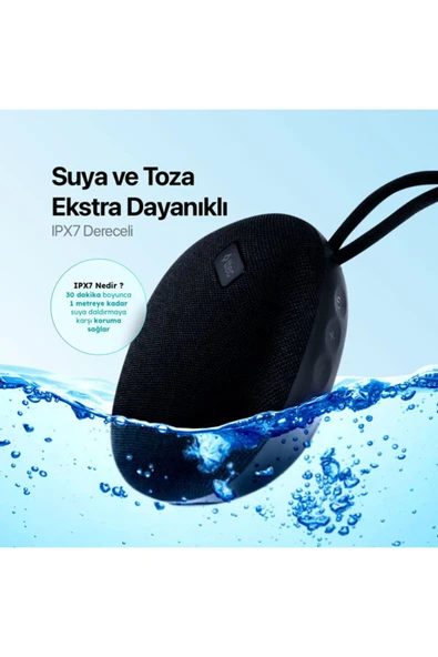 Ttec 2BH10S Rock Ipx7 Dereceli Suya Ve Toza Dayanıklı Taşınabilir Bluetooth 5.0 Kablosuz Hoparlör - 4