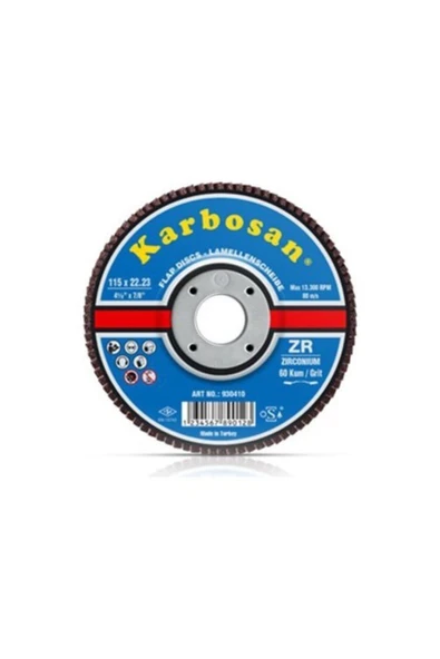 Zr Konik Flap Disk 115x22.23 60 Kum (10'lu)