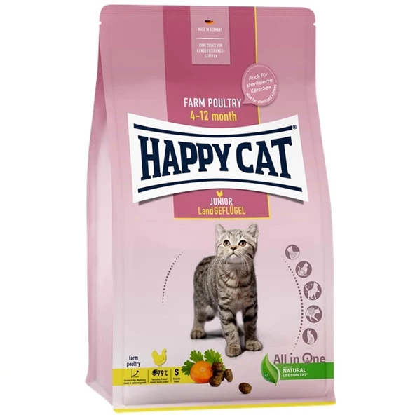 Happy Cat Tavuklu Yavru Kedi Maması 10 Kg