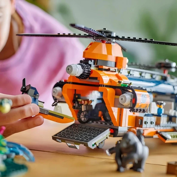Nessiworld LEGO City Orman Kaşifinin Helikopteri Kamp Yerinde 60437 - 5