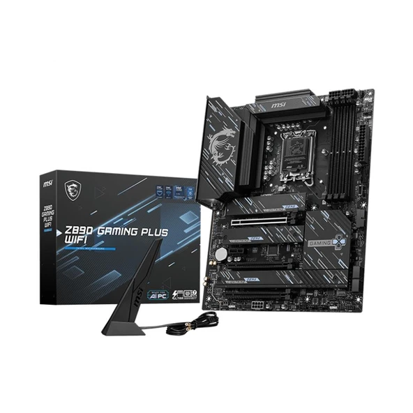 MSI Z890 GAMING PLUS WIFI DDR5 9200MHz LGA1851 ATX Anakart
