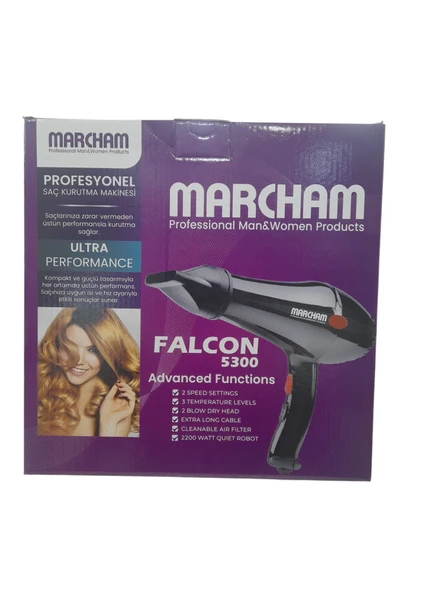 MARCHAM  FALCON 5300 FÖN MAKİNESİ 2200 WATT - 2