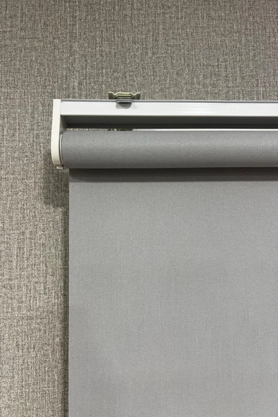 Stor Perde İthal Mat Polyester Açık Gri p1080 - 4