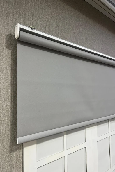 Stor Perde İthal Mat Polyester Açık Gri p1080 - 5