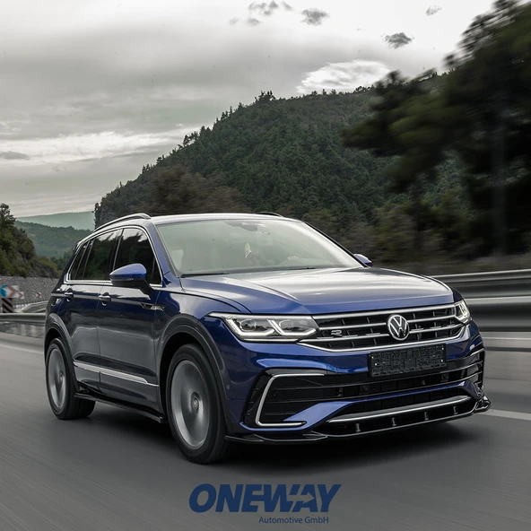 VW Tiguan R Mk2 Facelift 2020+ Marşpiyel Altı Lip / VW Tiguan R-Line Mk2 Facelift 2020+ Marşpiyel Altı Lip (1 Takım) - 8