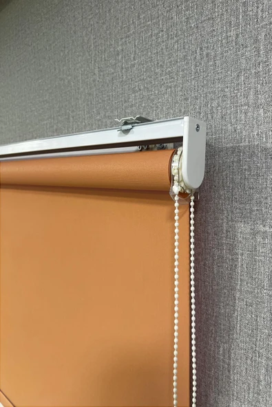 Stor Perde İthal Mat Polyester Turuncu p1470 - 5