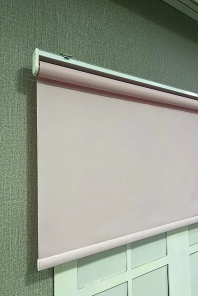 Stor Perde İthal Mat Polyester Pembe p1130 - 4