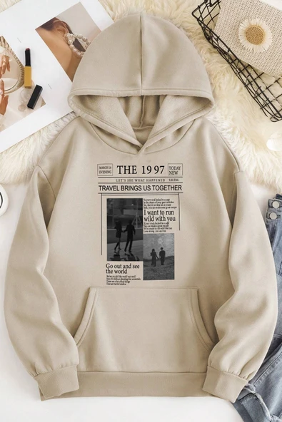 Unisex The 1997 Travel Baskılı Sweatshirt - Resim 11