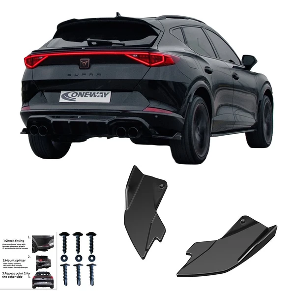 CUPRA Formentor 2020+ Arka Tampon Sağ Sol Flap Version 2 (2 Parça) (RV21.025 Stok Kodu ile Uyumludur) - Resim 7