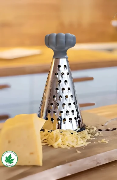 Silikon Tabanlı Lüks Konik RENDE 20 cm PLASTİK TOPUZ Kaydırmaz 3 Bıçaklı - Resim 3