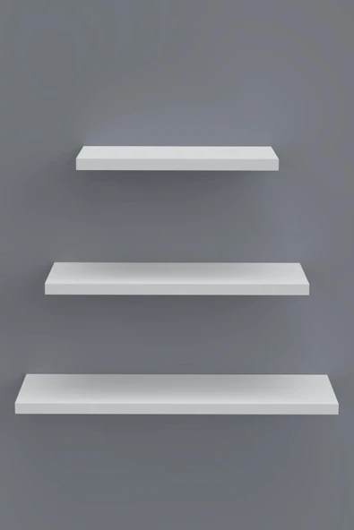 Kenzlife kitaplık hubbu byz 20*30*40*15 3 lü set duvara monte aparatlı duvar rafı - Resim 4
