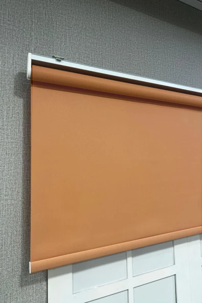 Stor Perde İthal Mat Polyester Turuncu p1470 - 2