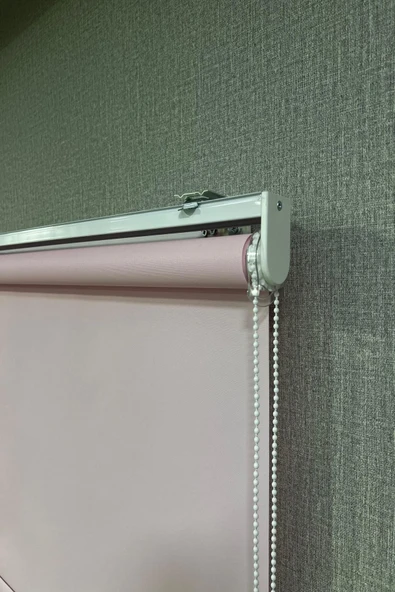 Stor Perde İthal Mat Polyester Pembe p1130 - 5
