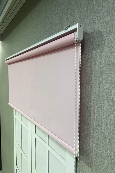 Stor Perde İthal Mat Polyester Pembe p1130 - 3