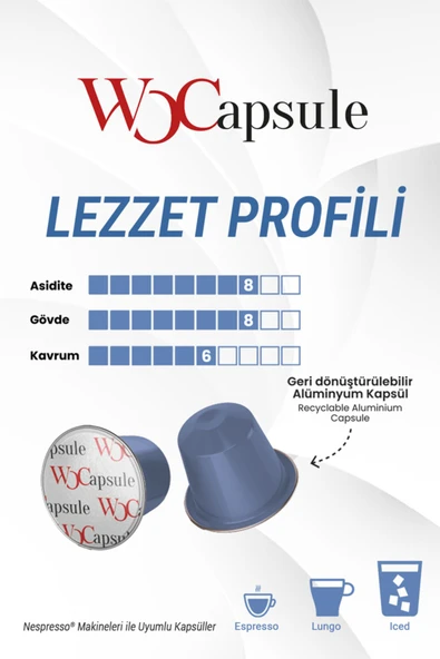 WOC COFFEE Wocapsule Guatemala Nespresso Uyumlu Kapsül Kahve 10'lu Kutu - 2