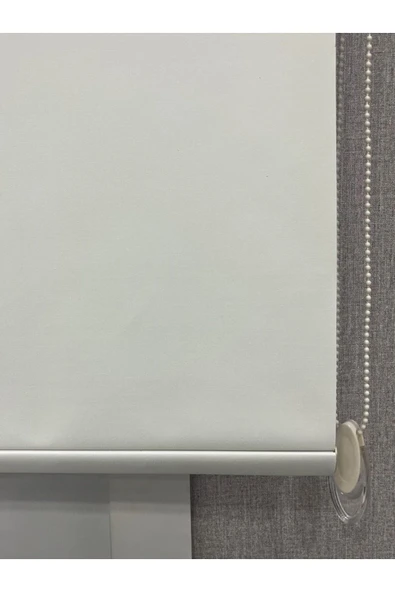 %100 Işık Geçirmez Blackout Stor Perde Krem - 4