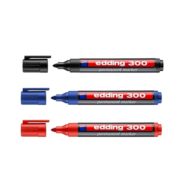 Edding 300 Permanent Marker Kalem Yuvarlak Uçlu 1.5-3 mm 1 Adet