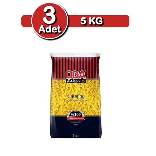 Oba Makarna Yüksük 5KGX3 Adet