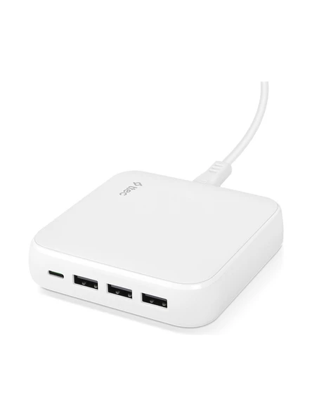 (OUTLET) Ttec SmartCharger Quattro GaN 65W PD Seyahat Hızlı Şarj Aleti Usb-C + 3 Usb-A MacBook, iPhone, akıllı telefonlar, tabletler ve daha fazlası için