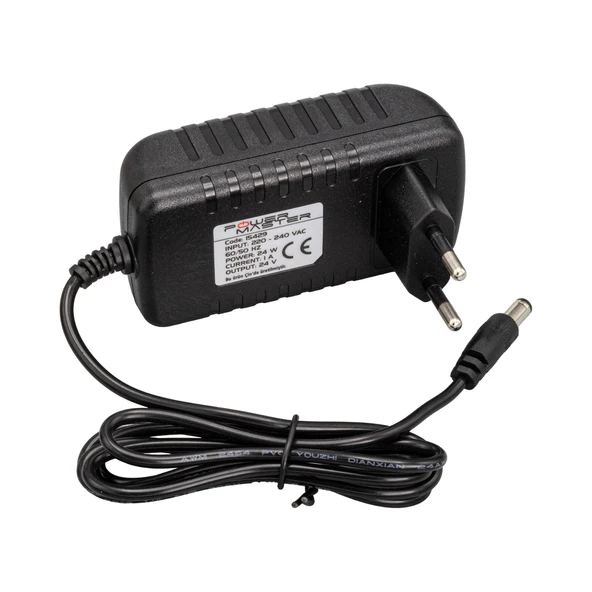 POWERMASTER PM-15429 24 VOLT - 1 AMPER 5.5*2.5 MM UÇLU PRİZ TİPİ PLASTİK KASA ADAPTÖR - 3