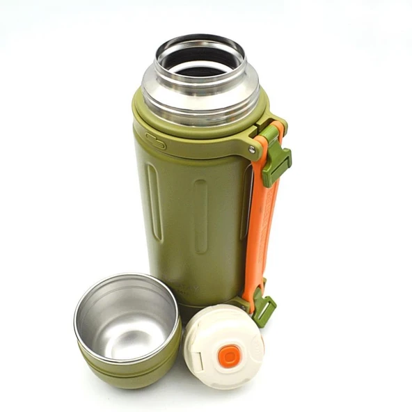 Shotay Çelik Termos Take Trip 1200Ml Yeşil - 5