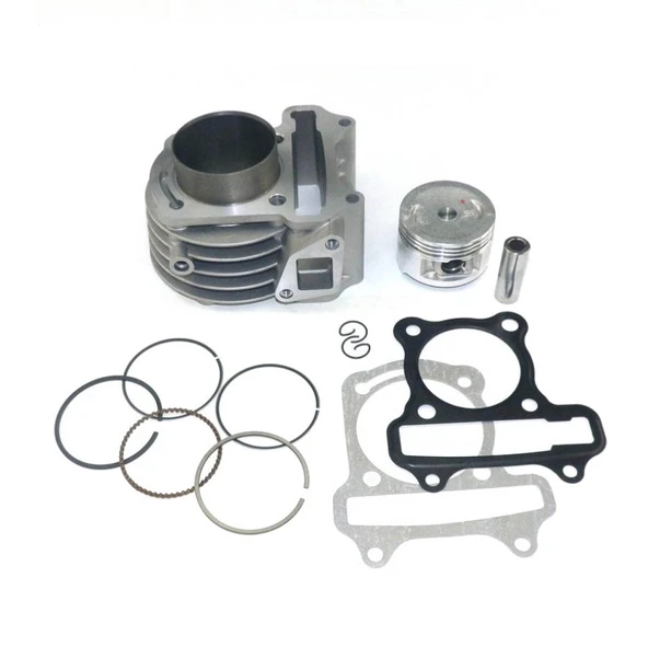 Algaride  Motorsiklet GY6 80cc Silindir Takımı 47mm ATG sekman  Motorsiklet silindir piston conta takım 51009 - Resim 4