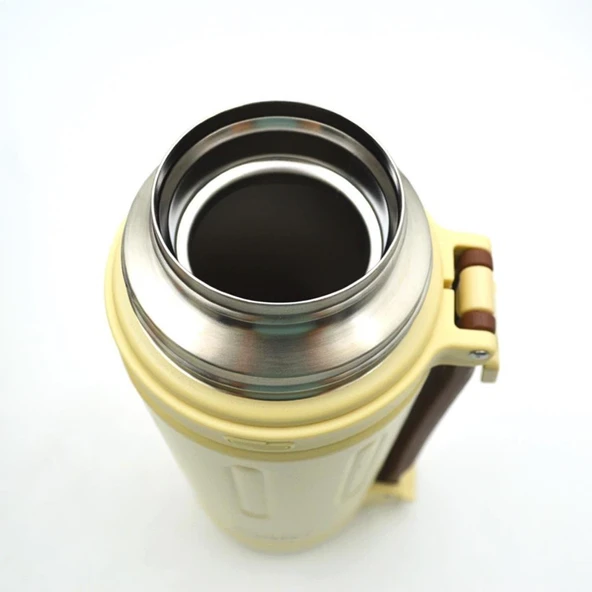 Shotay Çelik Termos Take Trip 1200Ml Krem - 3