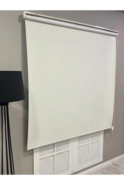 %100 Işık Geçirmez Blackout Stor Perde Krem - 2