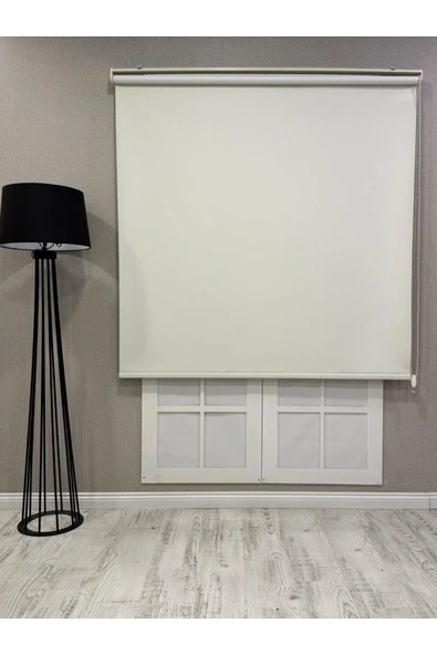 %100 Işık Geçirmez Blackout Stor Perde Krem