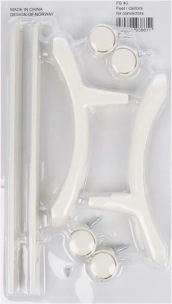 Nobo NFK4T 15 Front 1500 W Konvektör Isıtıcı Beyaz + Tekerlekli Ayak - Resim 2