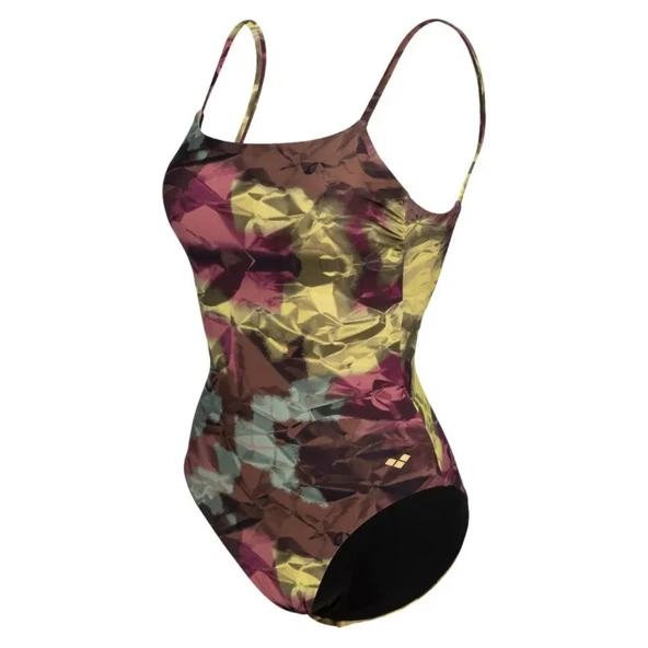 Arena Swimsuit U Back Allover Kadın Kırmızı Yüzücü Mayosu 005950400