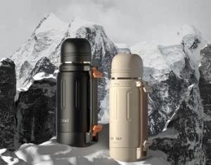 Shotay Çelik Termos Take Trip 1200Ml Krem - 6