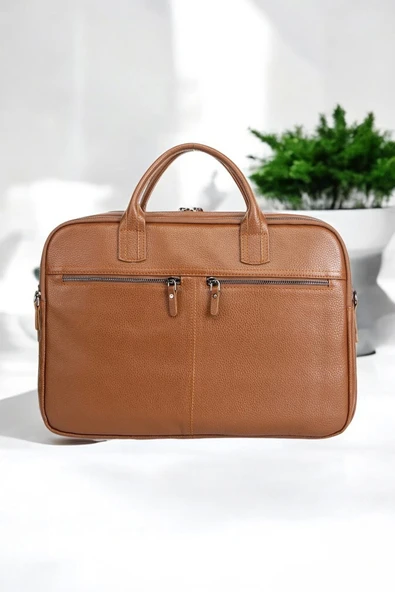 Premium Kalite Hakiki Deri Taba 14 & 15.6 inç Laptop Evrak Çantası