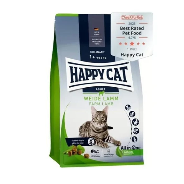 Happy Cat Kuzu Etli Yetişkin Kedi Maması 4 Kg
